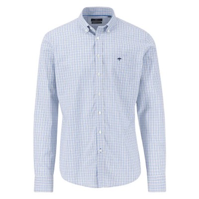 карирана,риза,мъжки,ризи,fynch,hatton,small,combi,check,long,sleeve,shirt,blue