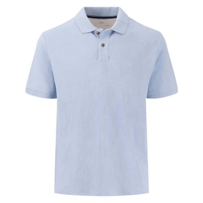 мъжки,блузи,с,яка,fynch,hatton,slub,short,sleeve,polo,blue,(summer,breeze)