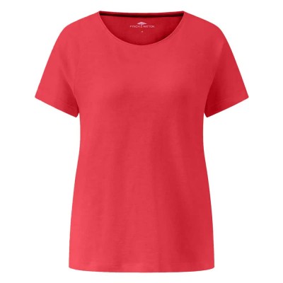 тениска,дамски,тениски,fynch,hatton,slub,structure,short,sleeve,t,shirt,summer,red,(red)