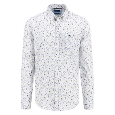 риза,с,дълъг,ръкав,мъжки,ризи,fynch,hatton,structured,print,mix,long,sleeve,shirt,white