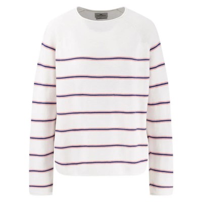 блуза,дамски,пуловери,дамски,плетени,дрехи,fynch,hatton,stripe,fine,cotton,sweater,white