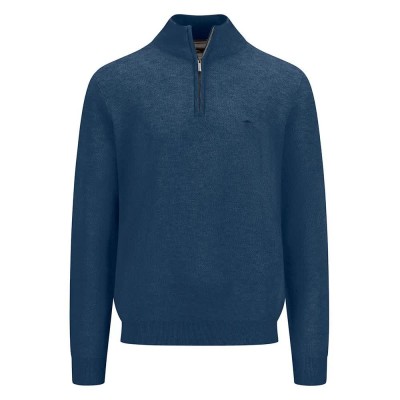 блуза,мъжки,пуловери,fynch,hatton,structure,half,zip,sweater,blue