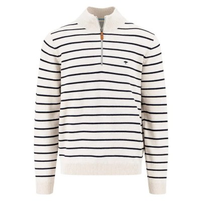 блуза,мъжки,пуловери,fynch,hatton,striped,half,zip,sweater,white,(new,offwhite)