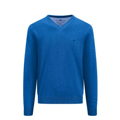 блуза,мъжки,пуловери,fynch,hatton,superfine,v,neck,sweater,strong,blue,(blue)