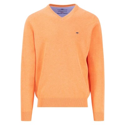 блуза,мъжки,пуловери,fynch,hatton,superfine,v,neck,sweater,orange,(sunny,orange)