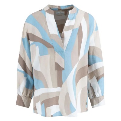 туника,дамски,блузи,дамски,ризи,fynch,hatton,tunic,colorful,linen,mix,long,sleeve,blouse,multicolor,(summer,lavender)