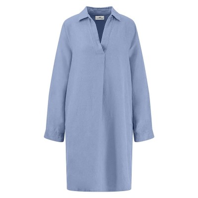 туника,дамски,поли,и,рокли,fynch,hatton,tunic,linen,mix,3,4,sleeve,dress,blue,(summer,lavender,619)