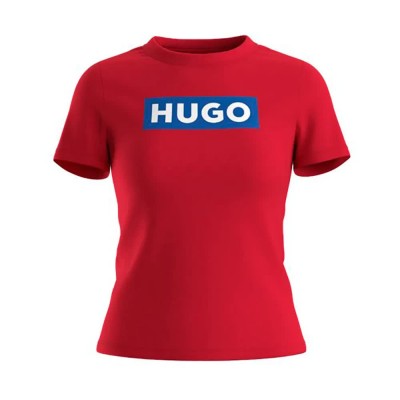 тениска,дамски,тениски,hugo,classic,10258021,01,short,sleeve,t,shirt,red,(dark,red)