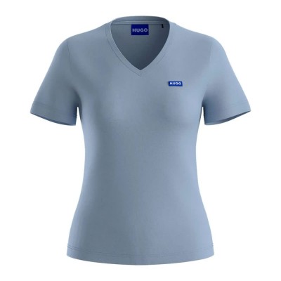 тениска,дамски,тениски,hugo,classic,10258021,01,t,shirt,blue,(light,pastel,blue)