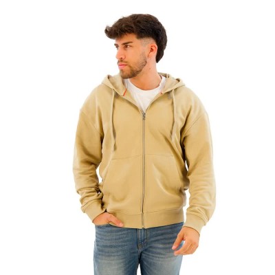 блуза,мъжки,пуловери,hugo,dapozip,10249110,01,full,zip,sweatshirt,medium,beige,(beige)