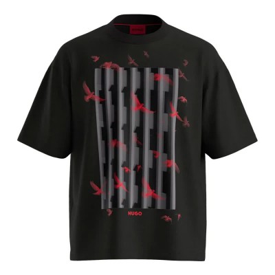 тениска,мъжки,тениски,hugo,digraph,10266060,01,t,shirt,black