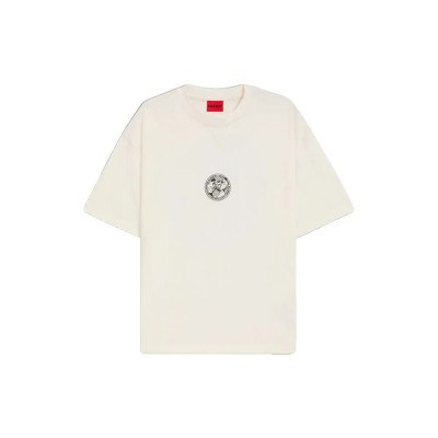 тениска,мъжки,тениски,hugo,dwresto,10271169,01,short,sleeve,t,shirt,natural,(beige)