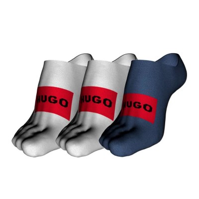 чорапи,мъжки,чорапи,hugo,label,10251178,01,no,show,socks,3,pairs,white,blue,(medium,blue)