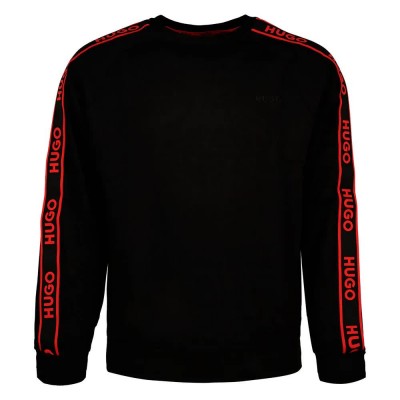 блуза,мъжки,пуловери,hugo,liam,10271462,01,sweatshirt,black,(black)