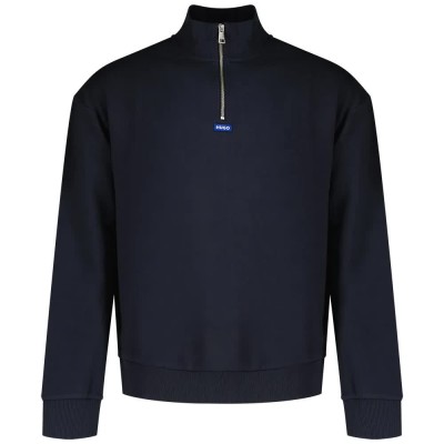 блуза,мъжки,пуловери,hugo,neeler,10249110,01,half,zip,sweatshirt,navy,(blue)
