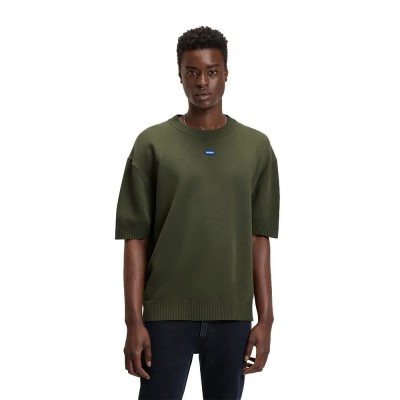 блуза,мъжки,пуловери,hugo,san,carson,10272362,01,sweater,open,green,(green)