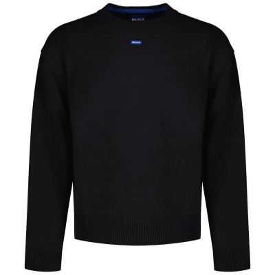 блуза,мъжки,пуловери,hugo,san,casey,10272361,01,sweater,navy,(black)