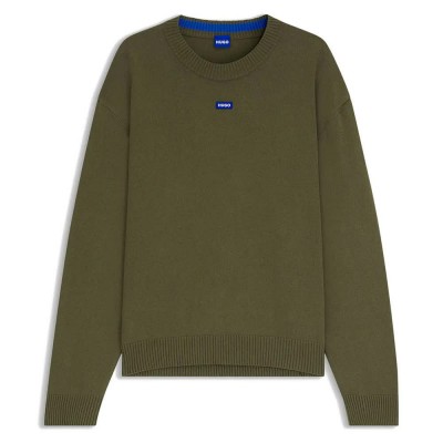 блуза,мъжки,пуловери,hugo,san,casey,10272361,01,sweater,open,green,(green)