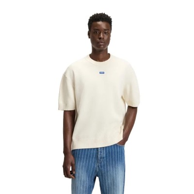 блуза,мъжки,пуловери,hugo,san,carson,10272362,01,sweater,open,white,(beige)