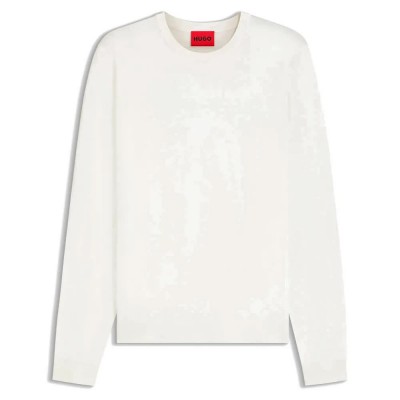 блуза,мъжки,пуловери,hugo,san,cody,10267582,01,sweater,natural,(white)