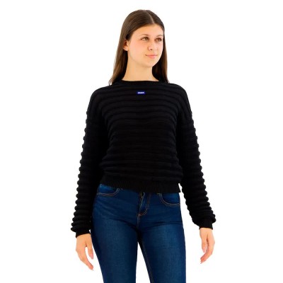 блуза,дамски,пуловери,дамски,плетени,дрехи,hugo,slummya,10272085,01,sweater,black