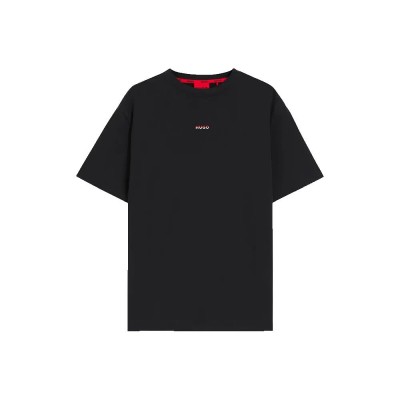 тениска,мъжки,пижами,hugo,split,logo,10270756,01,short,sleeve,pyjama,t,shirt,black