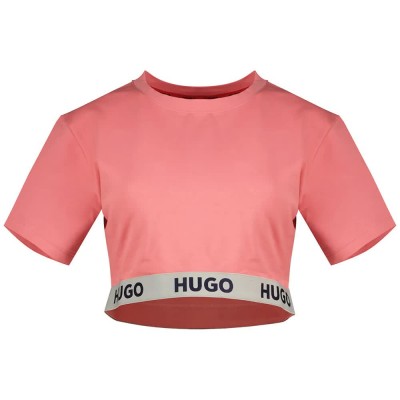 тениска,дамски,тениски,hugo,sporty,logo,10262204,01,short,sleeve,t,shirt,light,pastel,red,(pink)