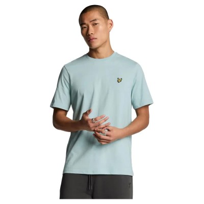 тениска,мъжки,тениски,lyle,&,scott,plain,short,sleeve,t,shirt,future,blue,(blue)