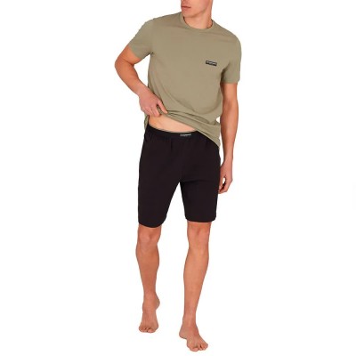 пижама,мъжки,пижами,emporio,armani,em000399,af10777,short,sleeve,pyjama,black,vetiver,(green)
