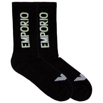 чорапи,мъжки,чорапи,emporio,armani,em000543,af12299,short,socks,2,pairs,black,black,(black)
