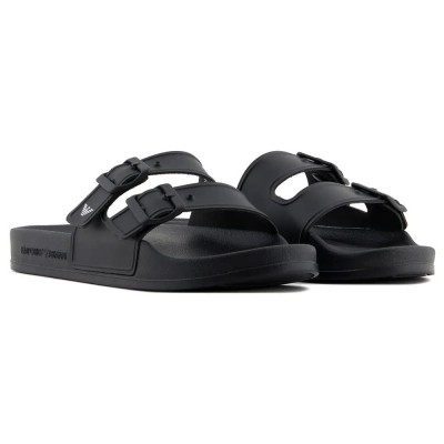мъжки,джапанки,и,чехли,emporio,armani,xvps13,xr275,slides,black,white,(black)