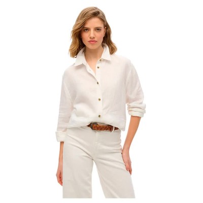риза,с,дълъг,ръкав,дамски,блузи,дамски,ризи,superdry,casual,linen,boyfriend,long,sleeve,shirt,optic,(white)