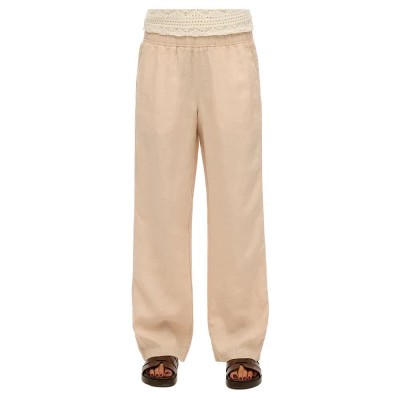панталони,дамски,панталони,superdry,linen,drawstring,pants,beige,(pumice,stone,beige)