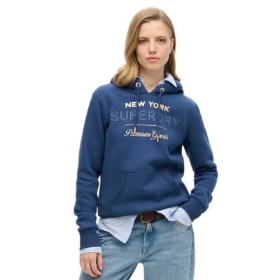 суичър,дамски,блузи,superdry,luxe,metallic,logo,hoodie,sargasso,sea,blue,(blue)