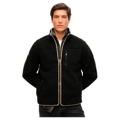 яке,мъжки,якета,superdry,outdoor,fleece,jacket,black