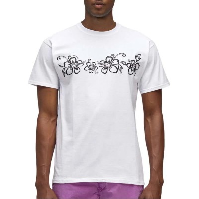 тениска,мъжки,тениски,sundek,archive,hibiscus,short,sleeve,t,shirt,white