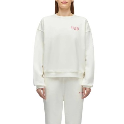 блуза,дамски,блузи,sundek,felpa,logo,sweatshirt,white