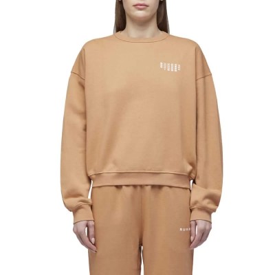 блуза,дамски,блузи,sundek,felpa,logo,sweatshirt,earth,(brown)