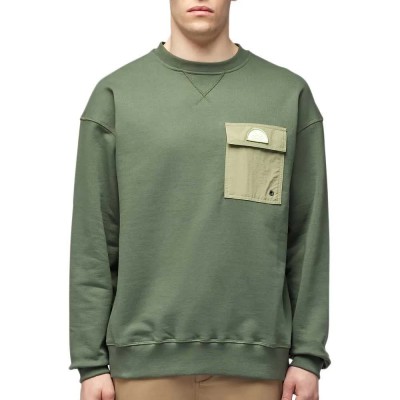 блуза,мъжки,пуловери,sundek,felpa,sweatshirt,thyme,(green)