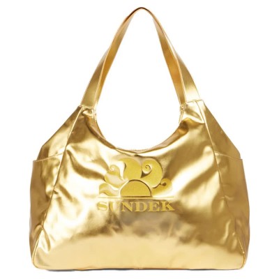 пазарска,чанта,всички,чанти,sundek,logo,shopper,bag,gold,(golden)