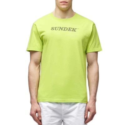 тениска,мъжки,тениски,sundek,logo,short,sleeve,t,shirt,avocado,(yellow)