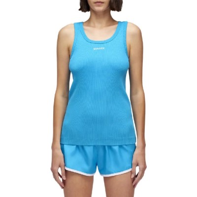 тениска,дамски,тениски,sundek,logo,sleeveless,t,shirt,oversea,01,(blue)