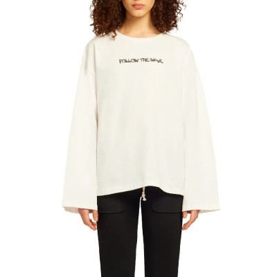 тениска,дамски,тениски,sundek,long,sleeve,t,shirt,beige
