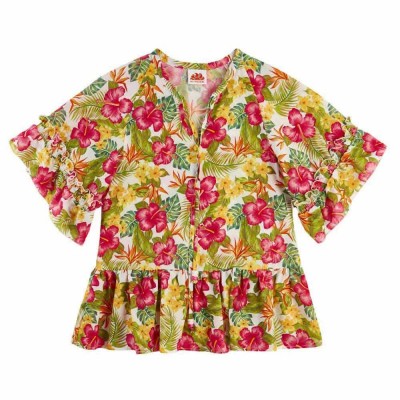 рокля,детски,поли,и,рокли,sundek,mini,kaftano,tropicana,short,sleeve,short,dress,multicolor