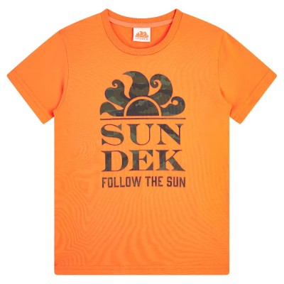 тениска,детски,тениски,sundek,mini,new,logo,short,sleeve,t,shirt,orange