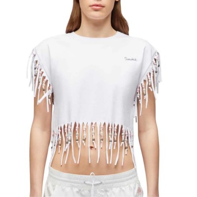 тениска,дамски,тениски,sundek,short,sleeve,t,shirt,white,(white,01)