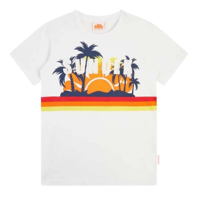 тениска,детски,тениски,sundek,sunset,short,sleeve,t,shirt,white