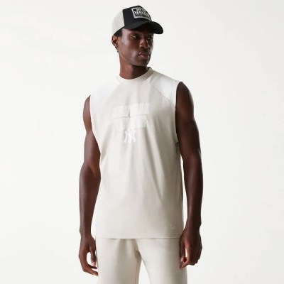 тениска,мъжки,тениски,new,era,mlb,new,york,yankees,sleeveless,t,shirt,beige,(light,beige)