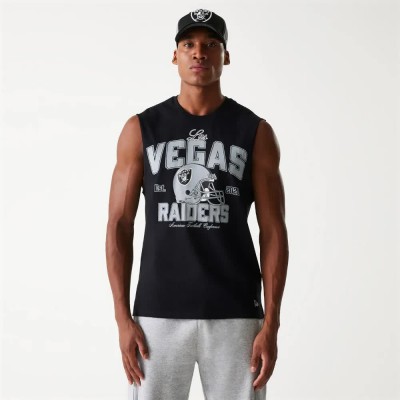 тениска,мъжки,тениски,new,era,nfl,las,vegas,raiders,helmet,sleeveless,t,shirt,black,(black)