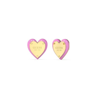 бижутерия,guess,all,you,need,is,love,earrings,golden